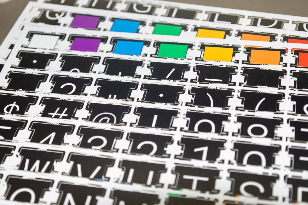 UV-printed FR4 fiberglass flaps