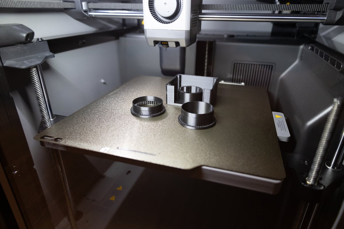 3D-printed module housing with integrated PCB and flaps